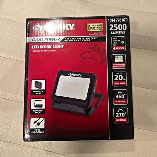 Husky dual power led work - power,