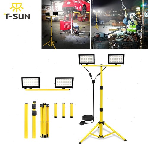 Dual head floodlight plug - floodlight, plug-in