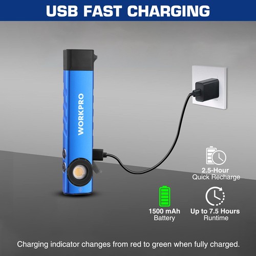 Workpro rechargeable led work - rechargeable,